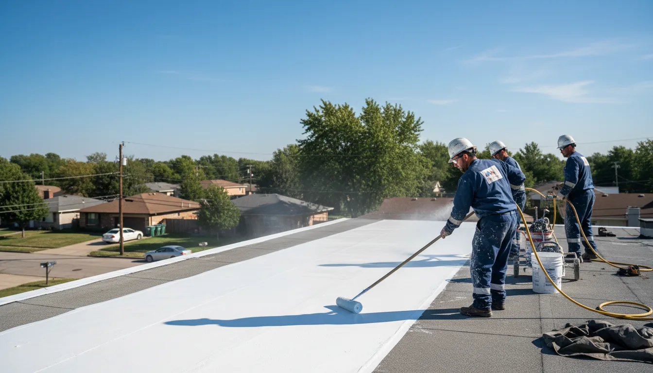 Commercial roof coating in Clay, WV near me